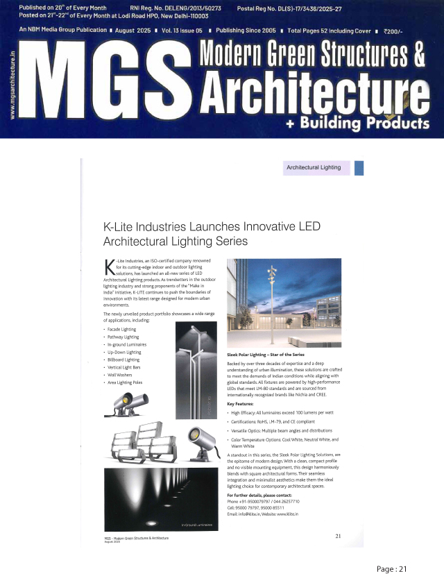 Modern Green Structures & Architecture - August- 2025