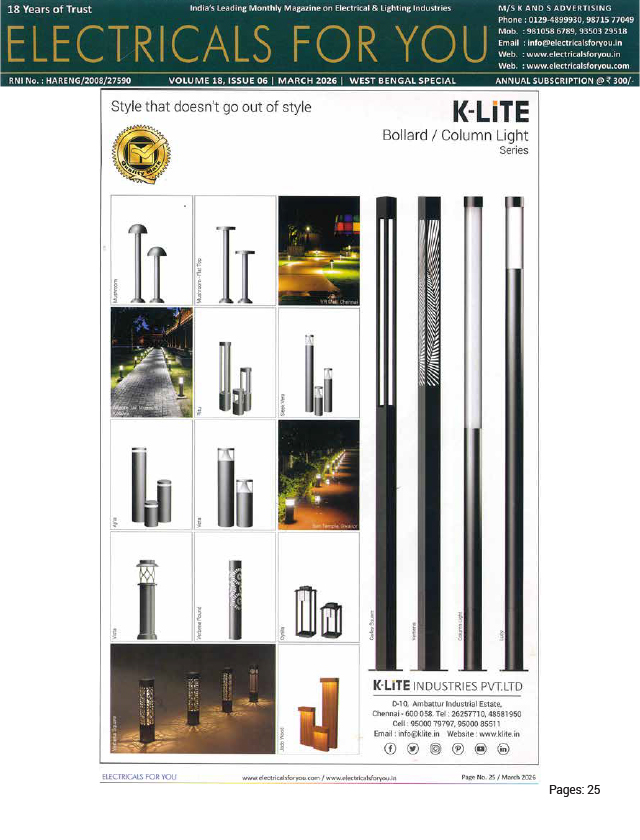 Electricals For You - March - 2026
