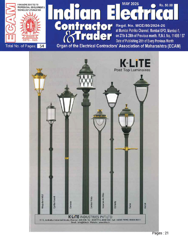 Indian Electrical Contractor & Trader - May - 2026