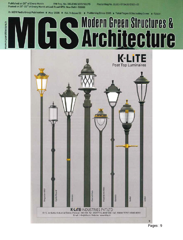 MGS Modern Green Structures & Architecture - May - 2026