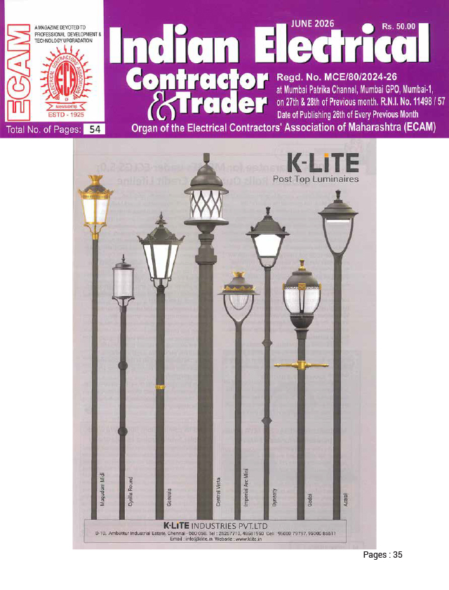 Indian Electrical Contractor & Trader -June - 2026